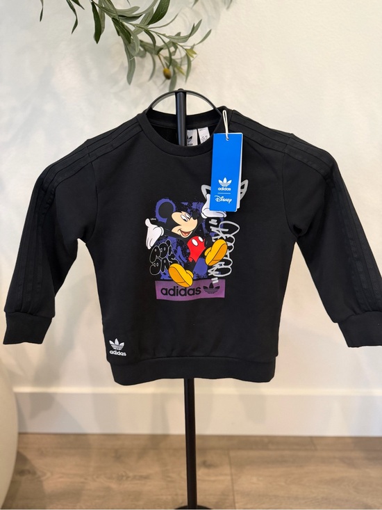 adidas Other - adidas x Disney Black Mickey Mouse Crewneck Sweatshirt 4T